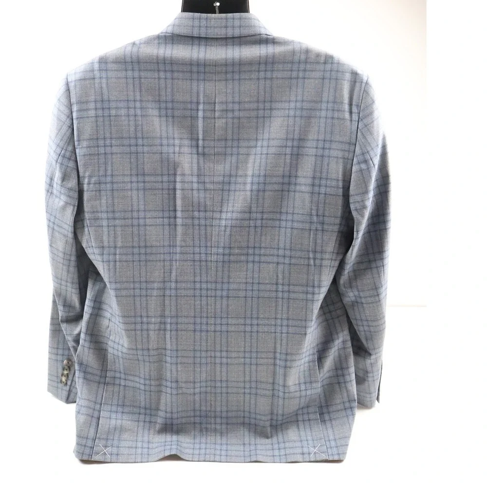 Jos A Bank Sportcoat Traveler CoolMotion Blue Plaid 42R NWT 279